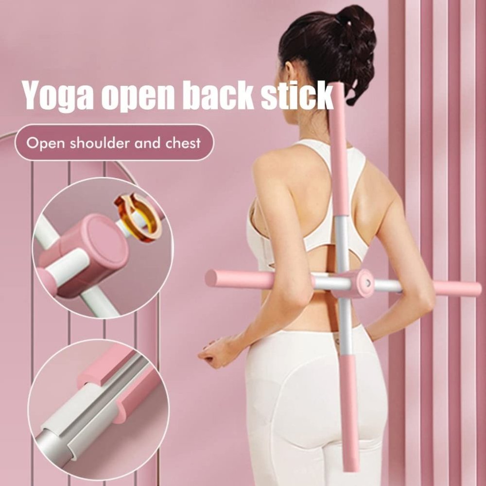 Yoga Sticks Stretching Tool Posture Retractable Design